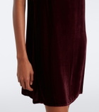 Asceno Forio velvet minidress