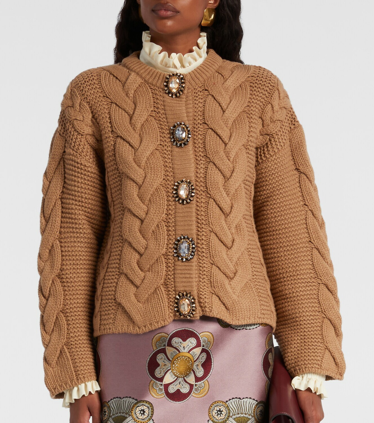 La DoubleJ Portrait embellished cardigan