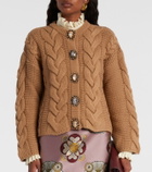 La DoubleJ Portrait embellished cardigan