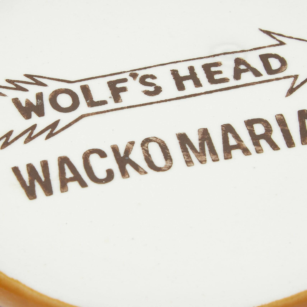 Wacko Maria Men's Wolf's Head Ashtray in Beige Wacko Maria