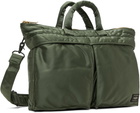 PORTER - Yoshida & Co Khaki Tanker Short Helmet Briefcase