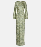 Veronica Beard Gemma printed silk-blend maxi dress