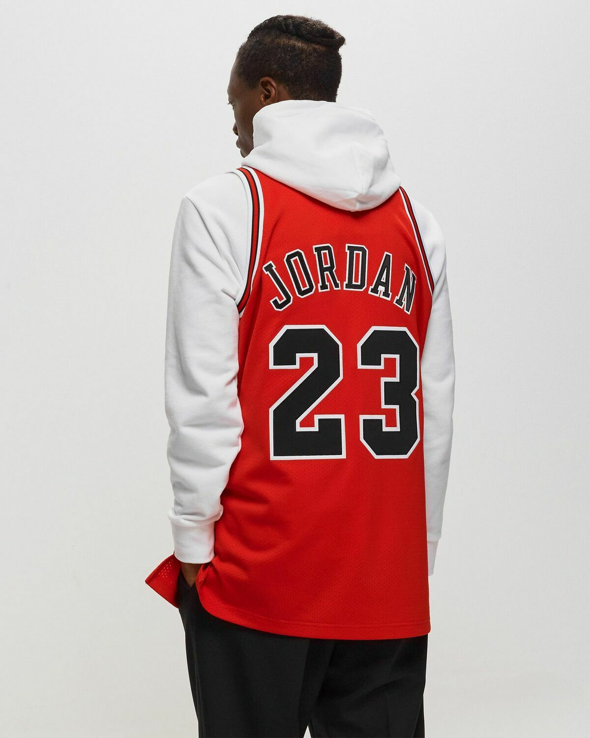 Mitchell & Ness Nba Authentic Jersey Chicago Bulls Road Finals 1995 96 Michael Jordan #23 Red Jerseys