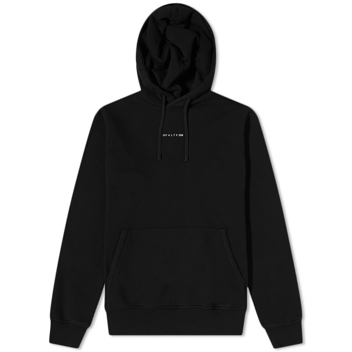 Photo: 1017 ALYX 9SM Men's Collcetion Logo Popover Hoody in Black