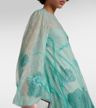 Costarellos Yesenia embroidered tulle gown