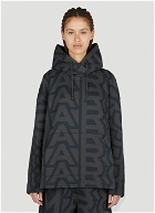 Marc Jacobs - Monogram Oversized Hooded Sweatshirt in Black