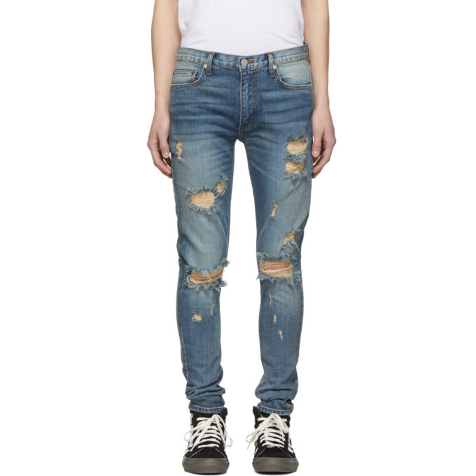 Photo: Nahmias Indigo Distressed Jeans