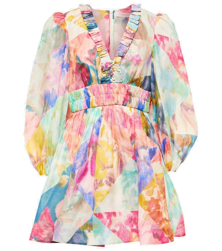Photo: Zimmermann - Floral linen and silk minidress