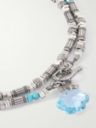 Peyote Bird - Shoreline Silver Multi-Stone Beaded Bracelet