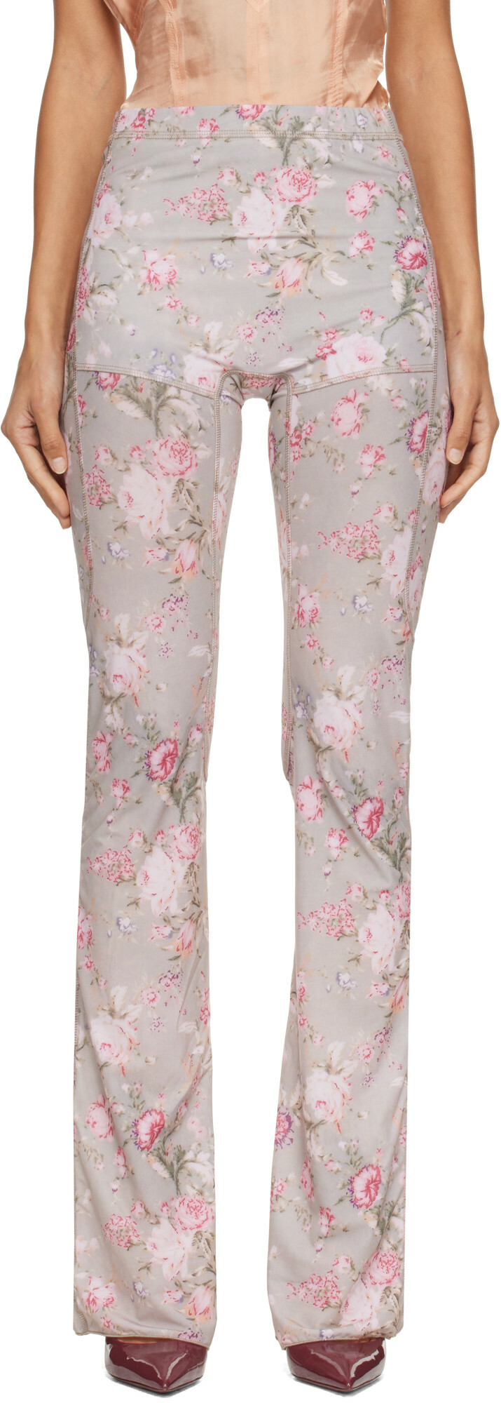 KNWLS Gray & Pink Halcyon Leggings