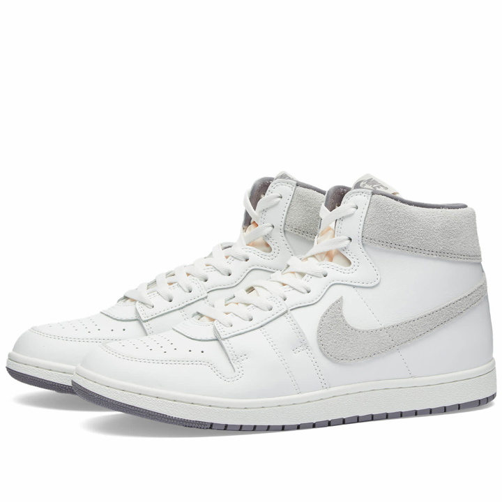 Photo: Air Jordan Men's Air Ship PE SP Sneakers in Summit White/Gunsmoke/Tech Grey