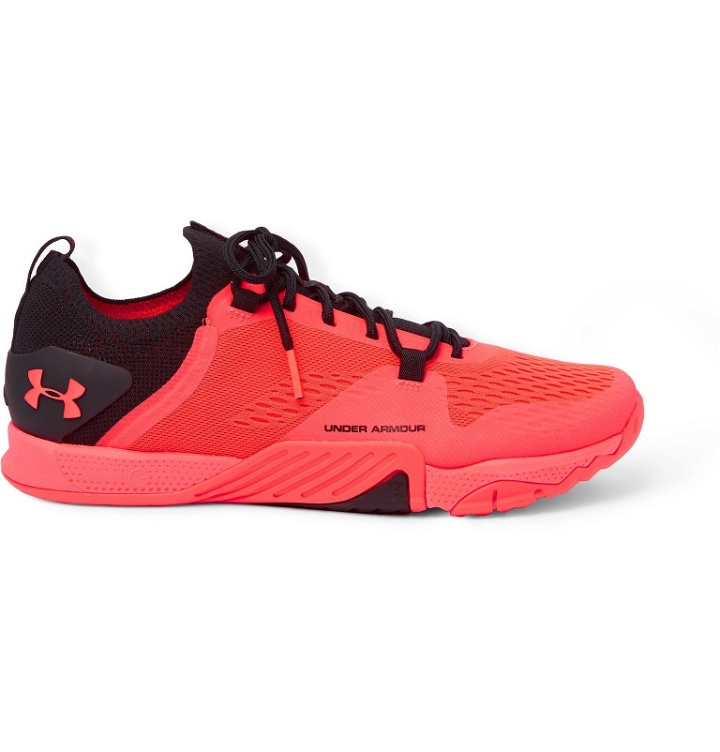 Photo: Under Armour - UA TriBase Reign 2 Mesh and Rubber Sneakers - Red
