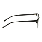 Saint Laurent Black Semi Rimless Glasses