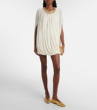 Xu Zhi Embellished draped minidress