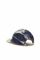 Diesel Baseball cap in treated denim - Caps - Unisex - Multicolor