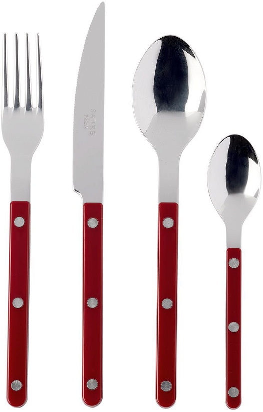Photo: Sabre Red Shiny Cutlery Set