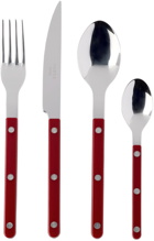 Sabre Red Shiny Cutlery Set