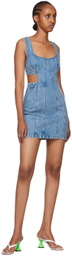 Grlfrnd Blue Vivi Denim Minidress