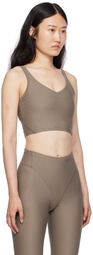 District Vision Brown Long Line Sport Bra