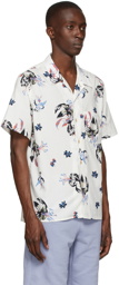 PS by Paul Smith Off-White Floral Casual Short Sleeve Shirt