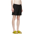 COMMAS Black Linen Shorts