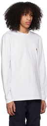 Carhartt Work In Progress White Chase Long Sleeve T-Shirt