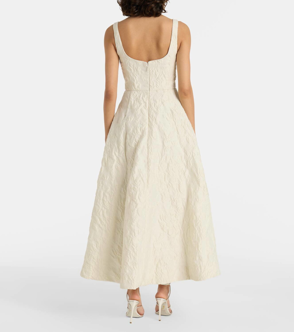 Monique Lhuillier Floral jacquard gown
