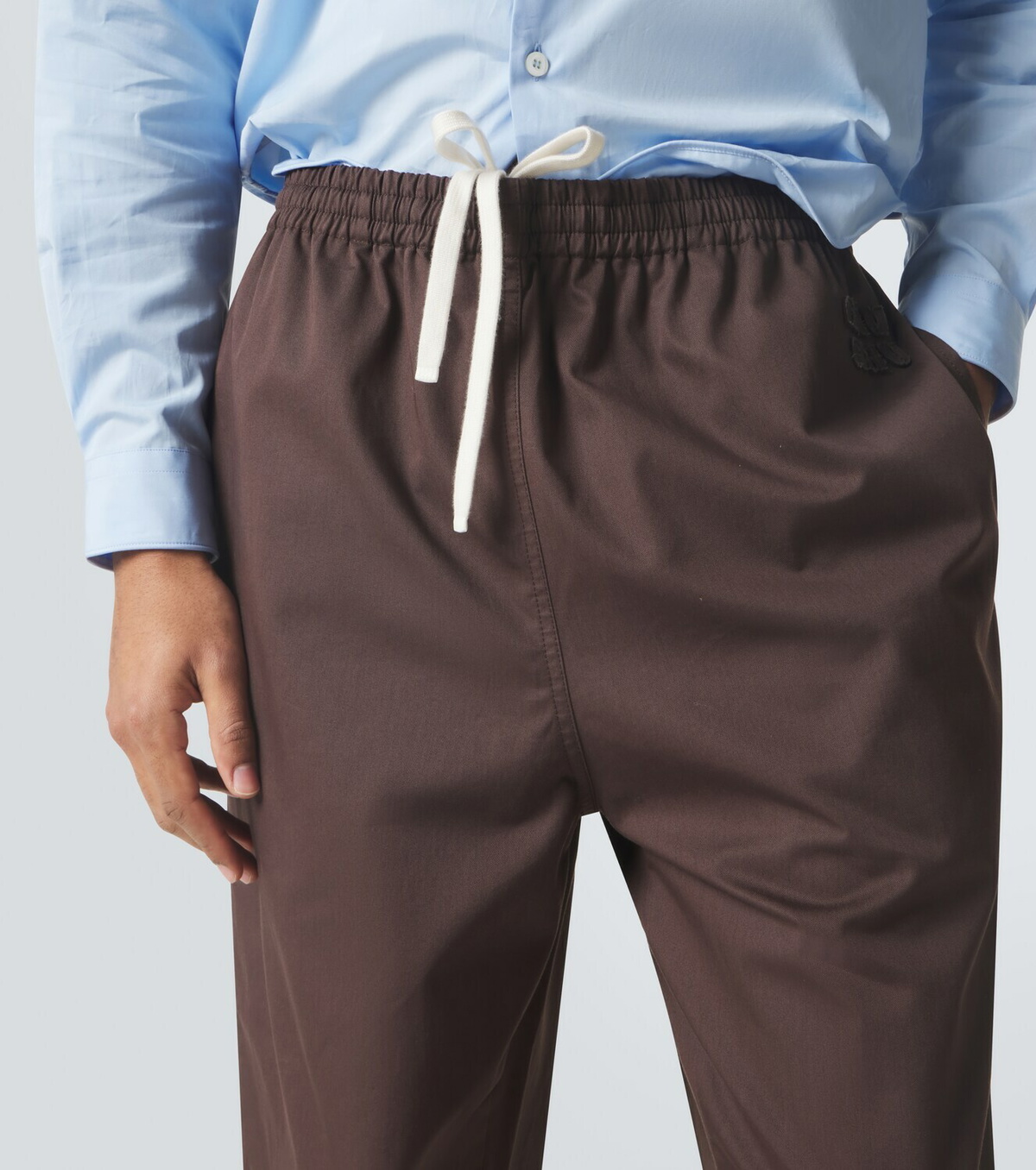 Miu Miu Cotton twill tapered pants