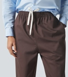 Miu Miu Cotton twill tapered pants