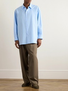 The Row - Lukre Cotton-Poplin Shirt - Blue