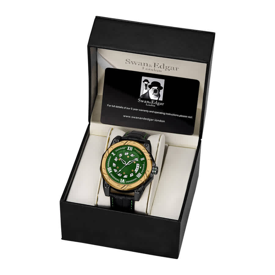 Swan & Edgar Engineer Automatic Green Dial Mens Watch SE1641