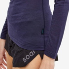 SOAR Women's Merino Silk Base Layer T-Shirt in Navy