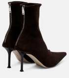 Christen Helix 75 suede ankle boots