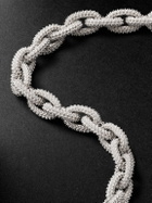 PATTARAPHAN - Textured Rhodium-Plated Sterling Silver Chain Bracelet - Silver