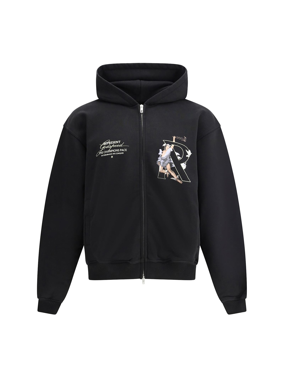 Represent Men's Cherub Wool Varsity Jacket in Jet Black Represent Men's Cherub Wool Varsity Jacket in Jet Black