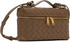 Bottega Veneta Taupe Bang Bang Vanity Case Bag