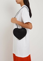 Alaïa Le Couer Suede and Leather Cross-body bag - Black - One Size