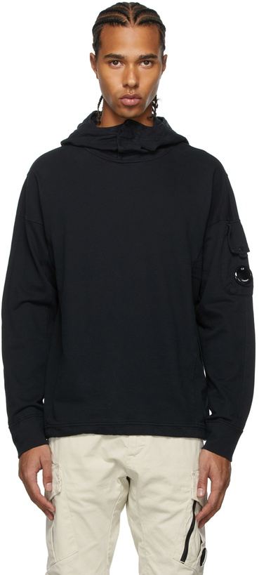 Photo: C.P. Company Black Fleece Stand Collar Hoodie