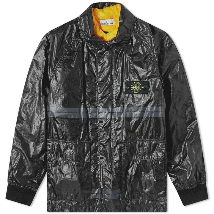 Photo: Stone Island Men's Microfelt Ripstop 40th Anniversary Jacket in Black