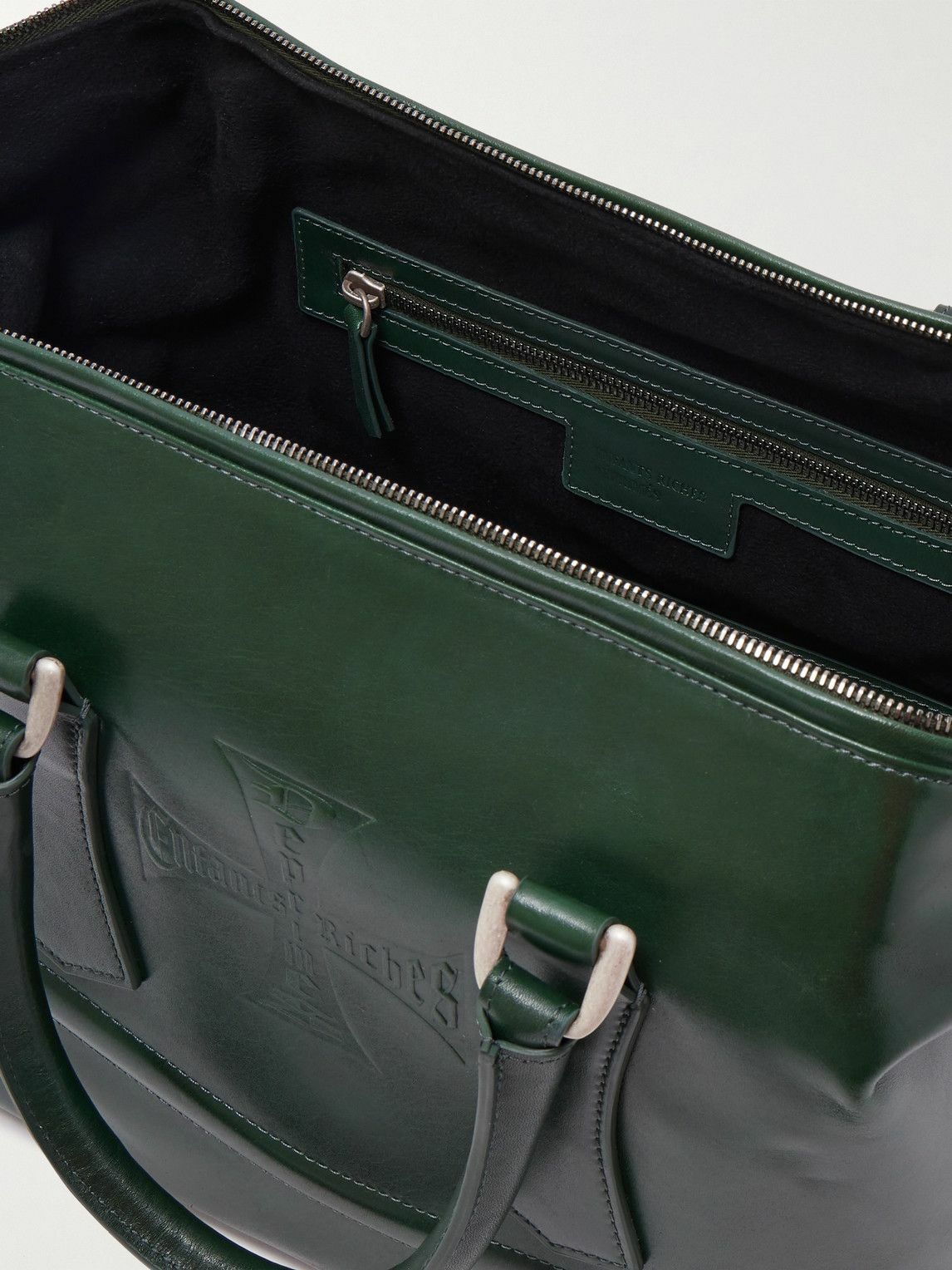 Enfants Riches Déprimés - Logo-Embossed Leather Messenger