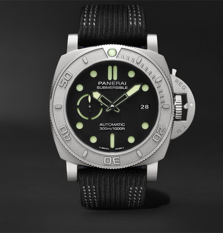 Photo: Panerai - Submersible Mike Horn Edition Automatic 47mm Eco-Titanium and PET Watch - Black