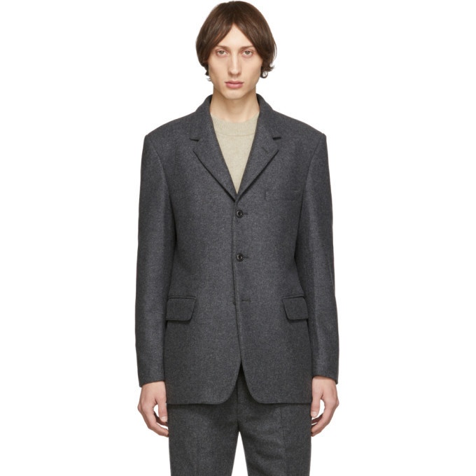 Photo: Lemaire Grey Felted Wool Blazer