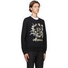 Alexander McQueen Black Floral Skull Sweatshirt