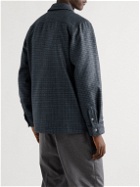 A.P.C. - Thibault Checked Wool-Blend Shirt Jacket - Blue