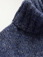 Massimo Alba - Alpaca-Blend Rollneck Sweater - Blue