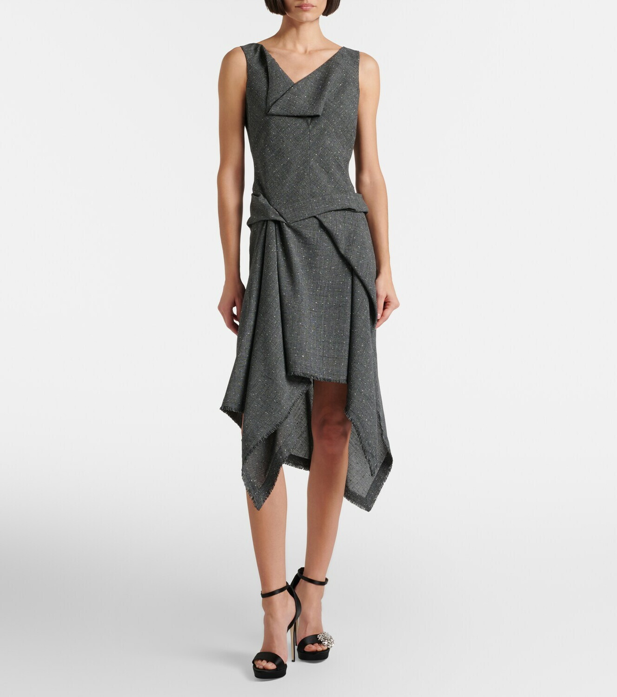 McQueen Wool midi dress