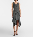 McQueen Wool midi dress