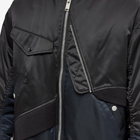 Undercoverism Men's Panelled MA-1 Jacket in Black