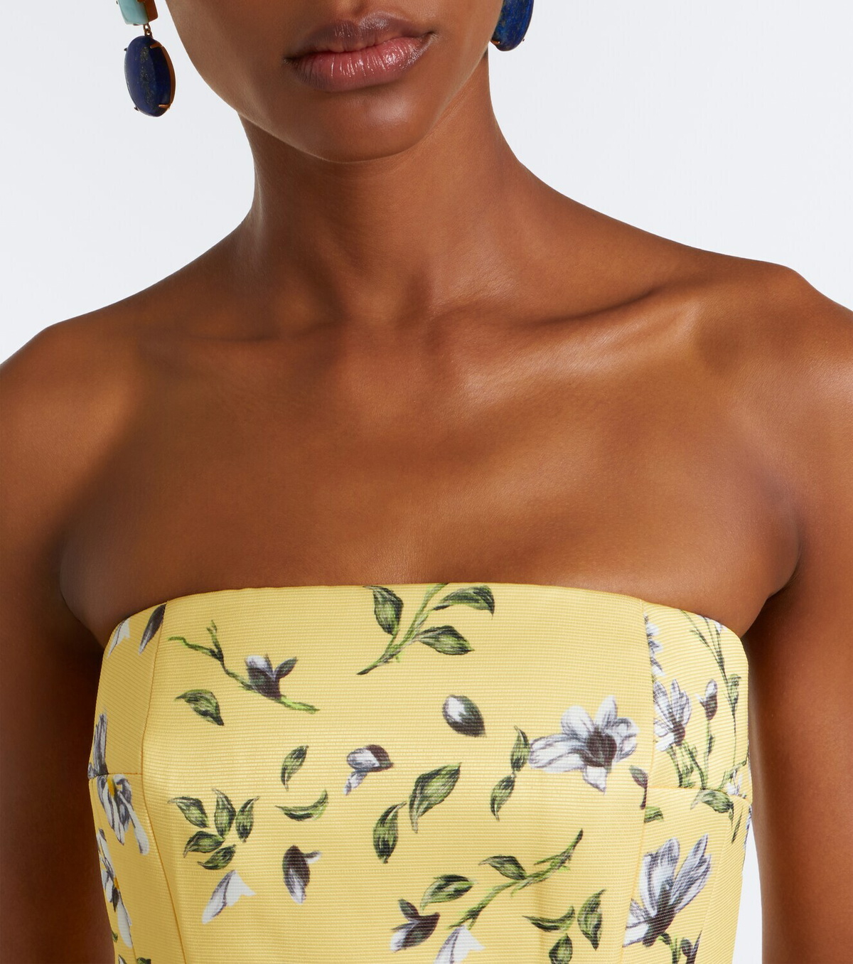 Emilia Wickstead Laelia floral bustier gown