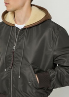 JW Anderson Quilted Hooded Nylon Bomber Jacket Khaki